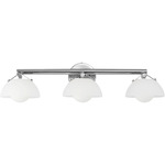 Domain Bathroom Vanity Light - Polished Chrome / Frosted