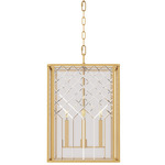 Erro Pendant - Burnished Brass / Clear