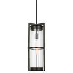 Alcona Outdoor Pendant - Antique Bronze / Clear