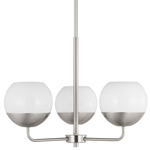 Alvin Chandelier - Brushed Nickel / Milk