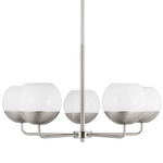 Alvin Chandelier - Brushed Nickel / Milk