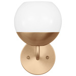 Alvin Wall Light - Satin Brass / Milk