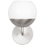 Alvin Wall Light - Brushed Nickel / Milk