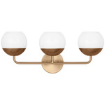 Alvin Bathroom Vanity Light - Satin Brass / Milk