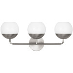 Alvin Bathroom Vanity Light - Brushed Nickel / Milk