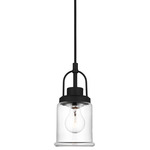 Anders Pendant - Midnight Black / Clear