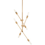 Axis Chandelier - Satin Brass