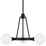 Clybourn Chandelier - Midnight Black / Milk