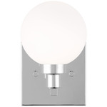 Clybourn Wall Sconce - Chrome / Milk