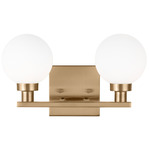 Clybourn Bathroom Vanity Light - Satin Brass / Milk