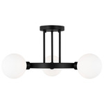 Clybourn Ceiling Light - Midnight Black / Milk