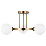 Clybourn Ceiling Light - Satin Brass / Milk