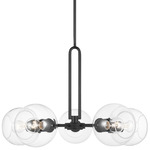 Codyn Chandelier - Midnight Black / Clear