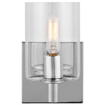 Fullton Wall Sconce - Chrome / Clear