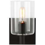 Fullton Wall Light - Midnight Black / Clear