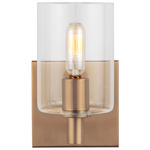 Fullton Wall Light - Satin Brass / Clear