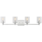 Fullton Bathroom Vanity Light - Chrome / Clear