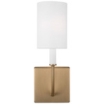 Greenwich Wall Light - Satin Brass / White Linen