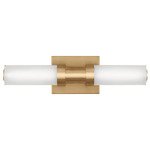 Kiel Bathroom Vanity Light - Satin Brass / Arctic