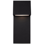 Rocha Outdoor Wall Light - Black / Satin Etched
