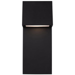 Rocha Outdoor Wall Light - Black / Satin Etched