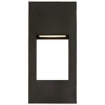 Testa Outdoor Wall Light - Antique Bronze / Satin Etched