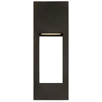 Testa Outdoor Wall Light - Antique Bronze / Satin Etched