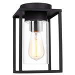 Vado Outdoor Ceiling Light - Black / Clear