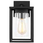 Vado Outdoor Wall Sconce - Black / Clear