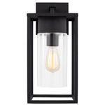 Vado Outdoor Wall Sconce - Black / Clear