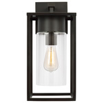 Vado Outdoor Wall Sconce - Antique Bronze / Clear