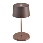 Olivia Pro Mini Cordless Table Lamp - Rust