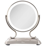 Glamour 1X/5X LED Lighted Mirror - Satin Nickel