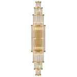 Waldorf Wall Sconce - Brass / Crystal