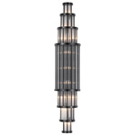 Waldorf Wall Sconce - Polished Gunmetal / Crystal