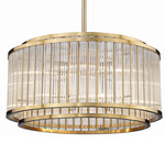 Waldorf Chandelier - Brass / Crystal