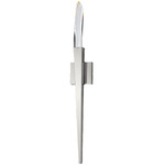 Aspen Torchiere Wall Sconce - Polished Chrome / Crystal