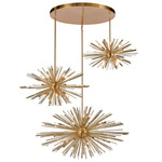 Palisades Multi Light Pendant - Antique Brass