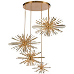 Palisades Multi Light Pendant - Antique Brass