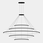 Circular 5 Ring Pendant - White