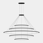 Circular 5 Ring Pendant - White