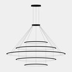 Circular 5 Ring Pendant - Black