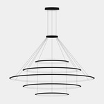 Circular 5 Ring Pendant - White