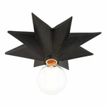 Astro Star Wall Sconce - Black