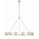 Aragon Chandelier - Soft Brass / Crystal