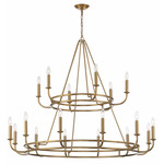 Bailey Chandelier - Aged Brass