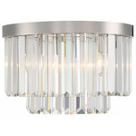 Hayes Ceiling Light - Polished Nickel / Crystal