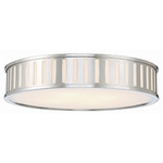 Kendal Ceiling Light - Polished Nickel / White Glass