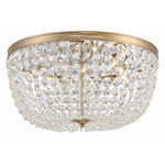 Nola Ceiling Light Fixture - Vibrant Gold / Hand-Cut Crystal