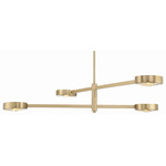 Orson Chandelier - Modern Gold / Clear